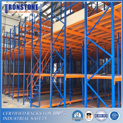 A multi cremalheira da série apoiou o sistema do racking do assoalho de mezanino