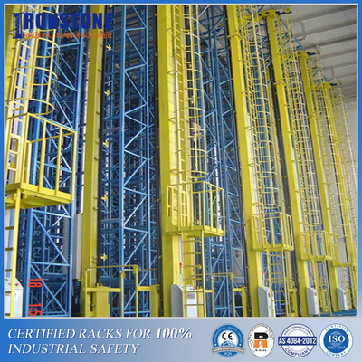 Radares de fiscalização aérea Crane Racking Smart Storage System para o armazém que opera-se todo o ano