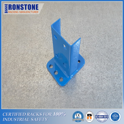 A cremalheira ereta Footplate da pálete do CE industrial aparafusou com metal de alta elasticidade