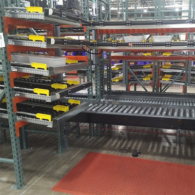 sistema Gravidade-tomado do racking do fluxo da caixa da pálete com rotação conservada em estoque rápida