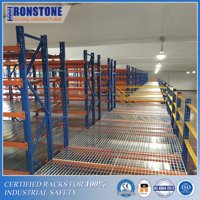Rack de mezzanine personalizado que otimiza o espaço vertical