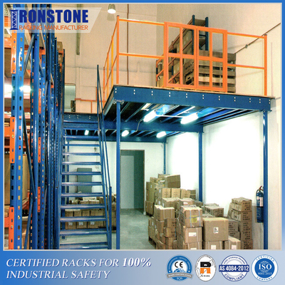 Mezzanines Mezzanines industriais suportados por racks